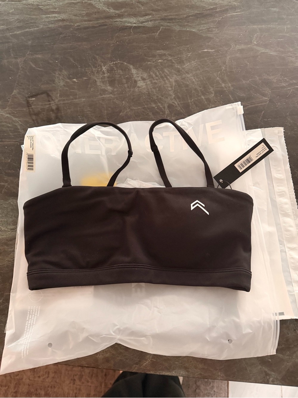 NWT ONERACTIVE EASYLIFT MULTI WAY BANDEAU BRALETTE WITH WHITE LOGO